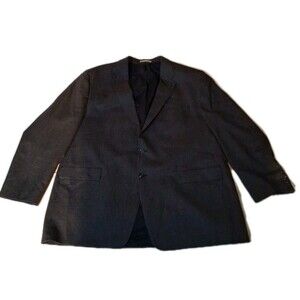 Ralph Ralph Lauren Jacket Mens 54 L Blue Plaid Blazer Business, Casual, Party...